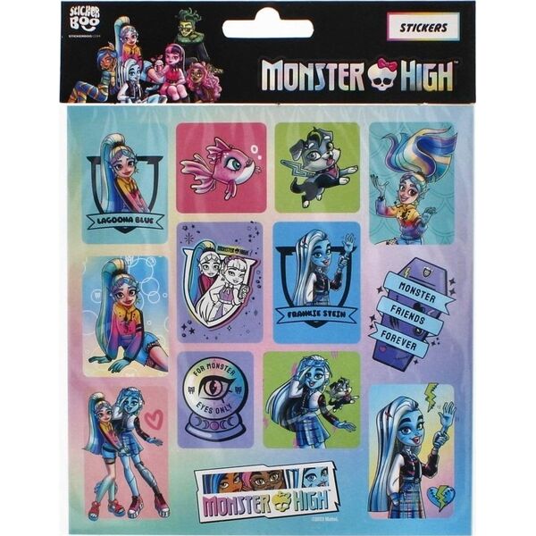 STICKERBOO NAKLEJ MONSTER HIGH 205X160 3SZT STK PBH1/1000 14000552 5905523611113