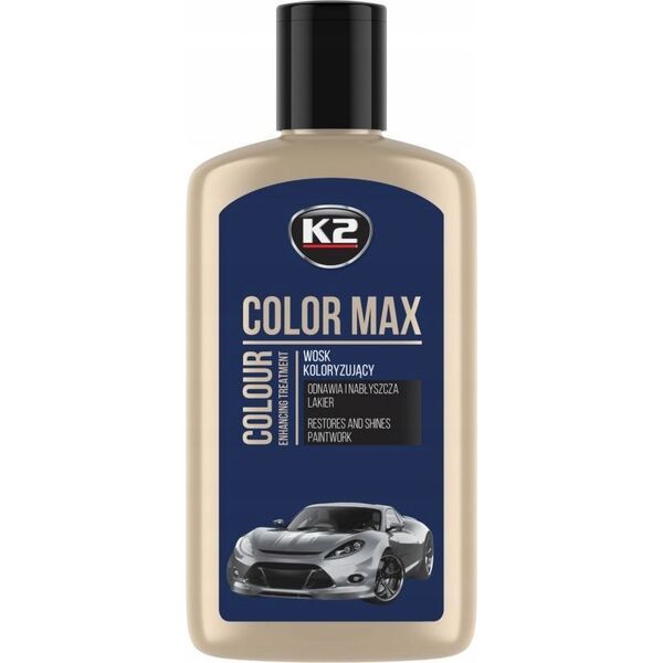 K2 K2 WOSK KOLORYZUJĄCY, NABŁYSZCZA I CHRONI. COLOR MAX 250 GRANATOWY 250ML 14006690 5906534019837