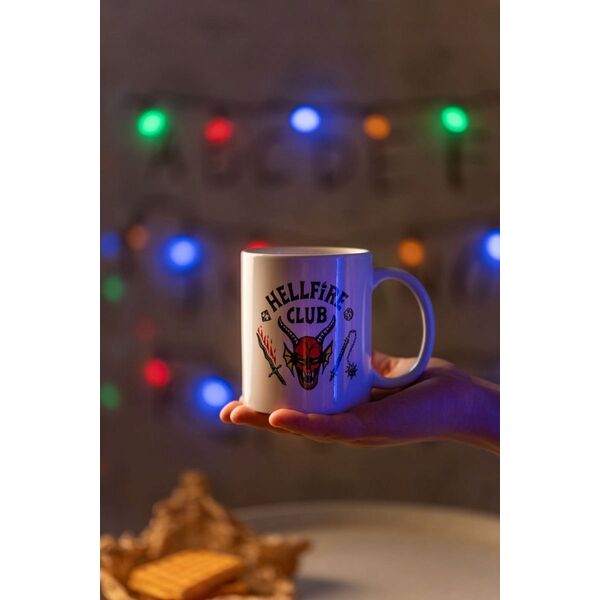 Stranger Things - Kubek ceramiczny w pudełku prezentowym 350 ml (Hellfire Club) 14007969 8435497283179