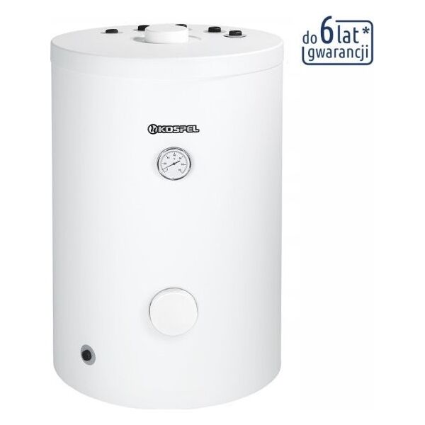 SWK-150L / KOSPEL / WYMIENNIK / C.W.U. STOJĄCY Z WĘŻOWNICĄ SPIRALNĄ - KRÓĆCE W GÓRĘ TERMO TOP, BIAŁY / 14009509 5906564221194