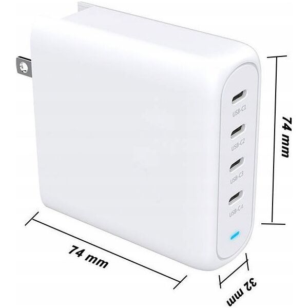 Ładowarka HI5 135W PD ADAPTER 4X USB-C 100W MAX ON ONEPORT 14009695 642613327398