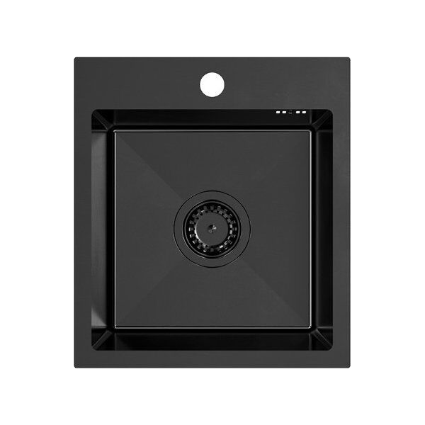 Zlewozmywak QUADRON LUKE 90 zlewozmywak stalowy black metal (40x45x20) z syfonem 1-komorowy b/o + bateria black metal 14010832 5905505503030