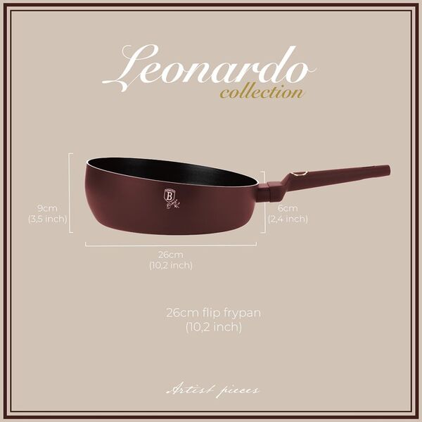 Patelnia Berlinger Haus WOK PATELNIA FLIP TYTANOWA 26cm BERLINGER HAUS BH-8029 LEONARDO 14013600 5999108468001