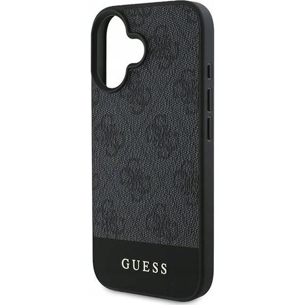 Guess GUESS futerał do IPHONE 16 Plus GUHCP16MG4GLGR (PC/TPU 4G PU Bottom Stripe) szary 14014228 3666339344979