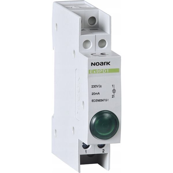 Noark Lampka sygnalizacyjna Noark 102443 230V AC/DC 1 zielona 14014457 8592765024442