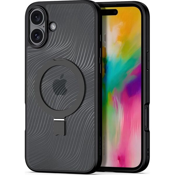Dux Ducis Etui Dux Ducis Aimo Mag z MagSafe i podstawką na iPhone 16 - czarne 14014475 6934913004012
