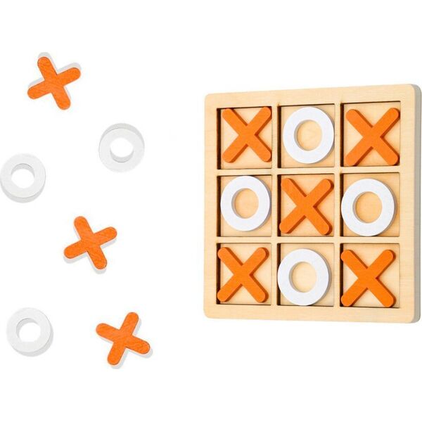 LeanToys Gra W Kółko i Krzyżyk Strategiczna Logiczna Drewniana LEAN TOYS 14014564 5905991028505