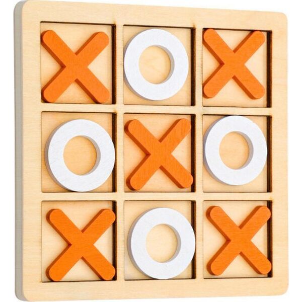 LeanToys Gra W Kółko i Krzyżyk Strategiczna Logiczna Drewniana LEAN TOYS 14014564 5905991028505
