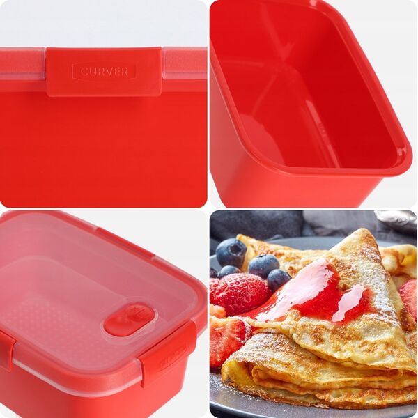Curver CURVER Lunchbox 1,2L 100% EKO  Praktyczna i Ekologiczna śniadaniówka 14015023 3253924833118