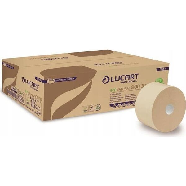 Karen Lucart EcoNatural 900 ID - Papier toaletowy, 2 warstwy, 202 m, celuloza Fiberpack  12 rolek 14032444 8005892414746