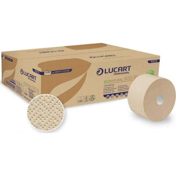Karen Lucart EcoNatural 900 ID - Papier toaletowy, 2 warstwy, 202 m, celuloza Fiberpack  12 rolek 14032444 8005892414746