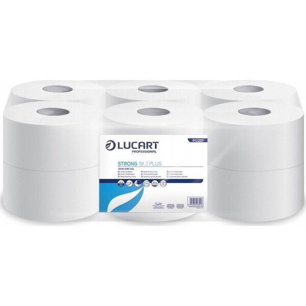 Karen Lucart Strong 19 J Plus - Papier toaletowy jumbo, 2 warstwy, 180 m, celuloza - 12 rolek 14032505 5997603563016