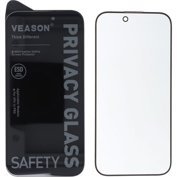 VMAX Szkło Hartowane 6D Pro Veason Privacy Glass - do Iphone 15 Plus czarny 14034397 5903396248511