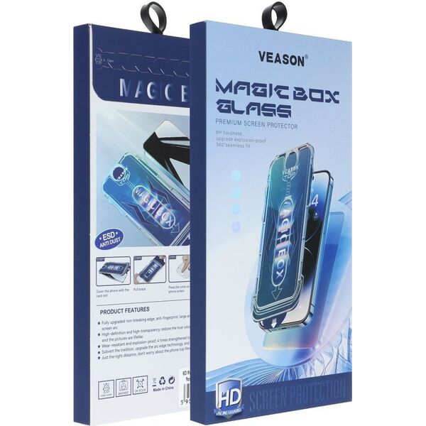 VMAX Szkło Hartowane 6D Pro Veason Easy-Install Glass - do Iphone 14 Pro czarny 14034402 5903396248221