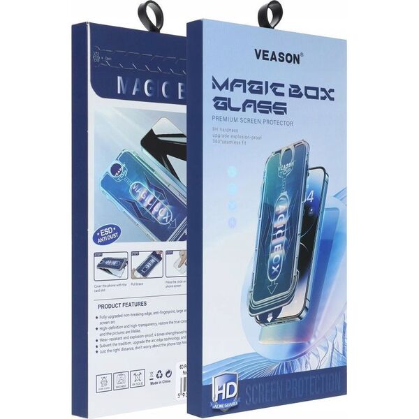 VMAX Szkło Hartowane 6D Pro Veason Easy-Install Glass - do Iphone X / XS czarny 14034415 5903396248313