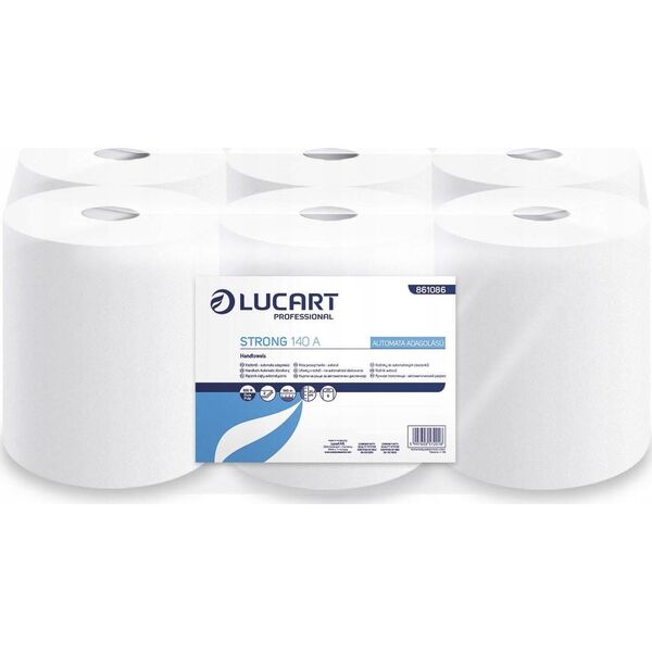 Karen Lucart Strong 14 CF - Ręcznik papierowy w roli mini, 2 warstwy, 55 m, celuloza - 12 rolek 14034448 5997603571004