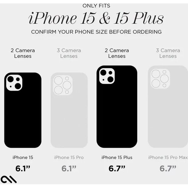 Case-Mate Case-Mate Sparkle Lens Protector - Szkło ochronne na aparat iPhone 15 / iPhone 15 Plus (Twinkle) 14037596 840171730111