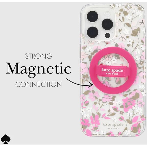Case-Mate Kate Spade New York Magnetic Loop Grip - Uchwyt MagSafe na palec (Pom Pom Pink) 14038159 840171736250