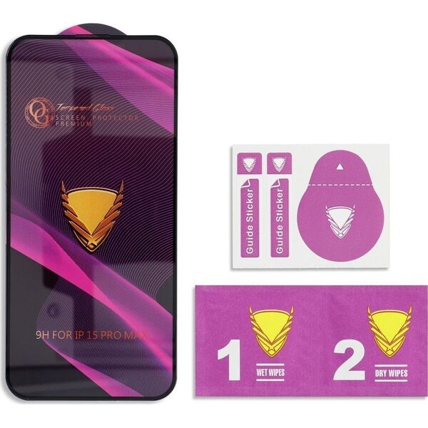 TelForceOne Szkło Hartowane OG Premium Glass - do Samsung Galaxy S22 / S23 czarny 14038642 5903396261497