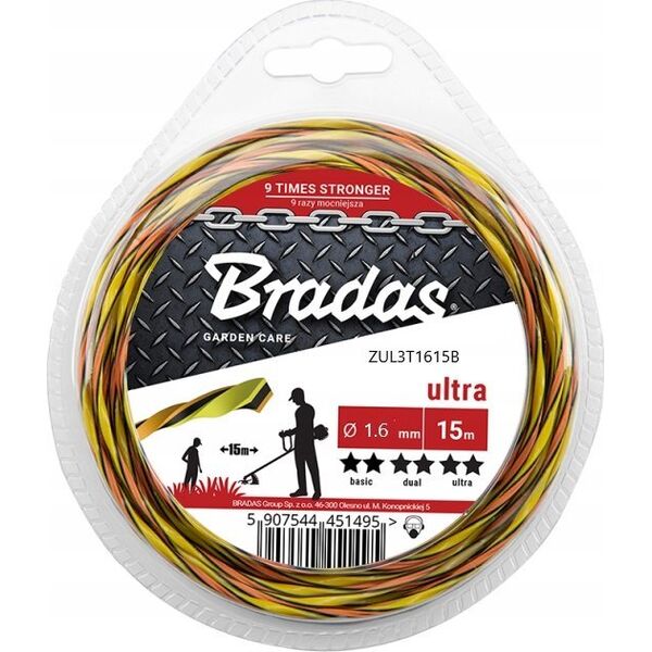 Cellfast ŻYŁKA TNĄCA ULTRA L3 TWIST  1,6mm x 15mb BLISTER 14040933 5907544451471