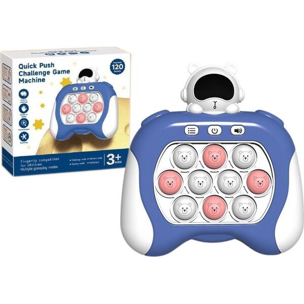 LeanToys Gra Sensoryczna Kosmos Pop It Na Baterie Światła Dźwięki Niebieski 14041383 5905991013822