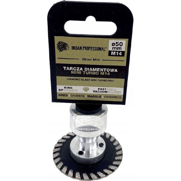IN CORPORE TARCZA DO PODCINANIA DIAMENTOWA 50mm M14 MINI TURBO /INDIAN PROFESSIONAL 14042604 5904844524881