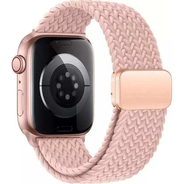 Tech-Protect Pasek do APPLE WATCH 3 / 4 / 5 / 6 / 7 / 8 / 9 / SE (38 / 40 / 41 MM) Tech-Protect Nylonmag Dusty różowe 14046291 5906302312856