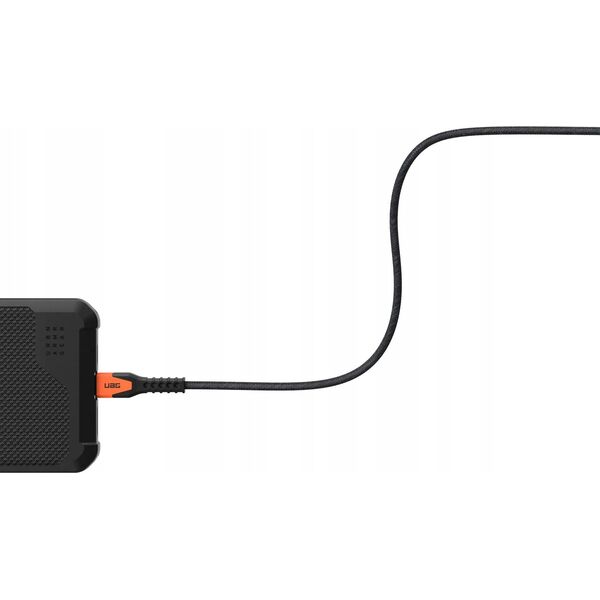 Kabel USB Eaton UAG Rugged Cable - kabel USB-C - lightning 30W, 1,5 m (black/orange) 14046370 840283911644