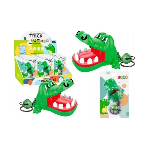Breloczek LeanToys Brelok Z Gryzącym Krokodylkiem Dzwoneczek Zielony 14048079 5905991026464
