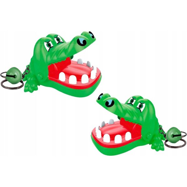Breloczek LeanToys Brelok Z Gryzącym Krokodylkiem Dzwoneczek Zielony 14048079 5905991026464