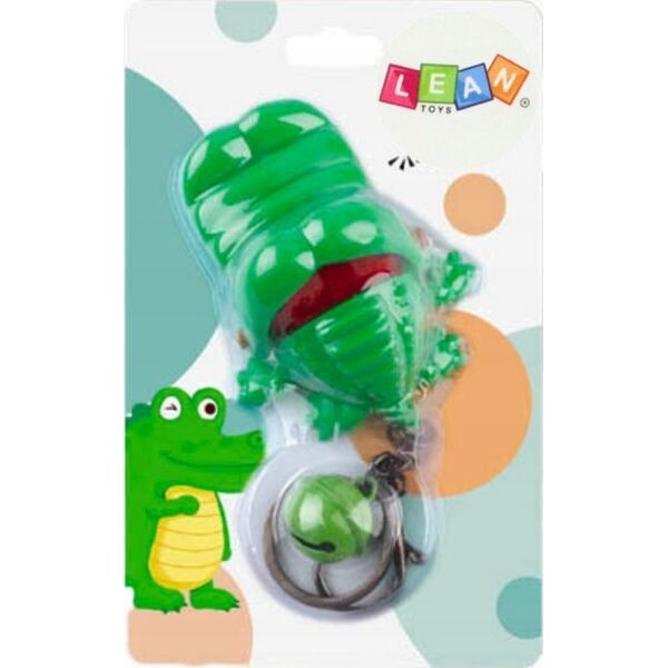 Breloczek LeanToys Brelok Z Gryzącym Krokodylkiem Dzwoneczek Zielony 14048079 5905991026464