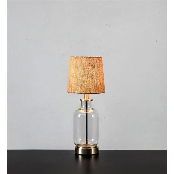 Lampka biurkowa Markslojd Markslojd Costero 108693 lampa stołowa lampka 1x40W E14 beżowa/przezroczysta 14049524 7330024611542