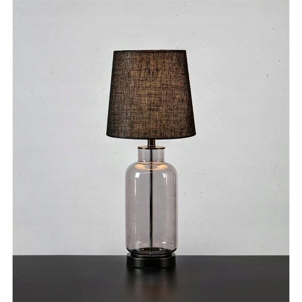 Lampa stołowa Markslojd Markslojd Costero 108696 lampa stołowa lampka 1x40W E14 czarna/przezroczysta 14049525 7330024611573