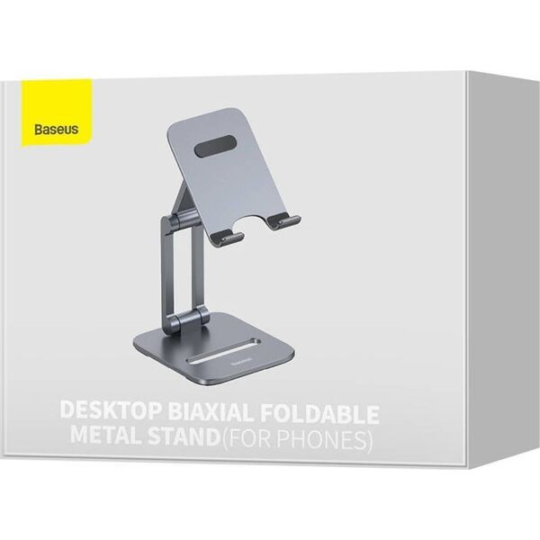 Baseus Podstawka stojak uchwyt Baseus Biaxial na telefon (szara)