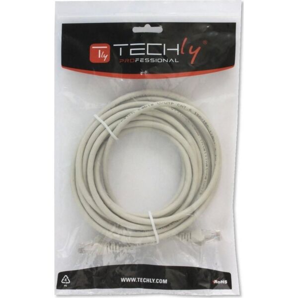 Techly Techly Patch cord Cat6 UTP 1m szary CCA