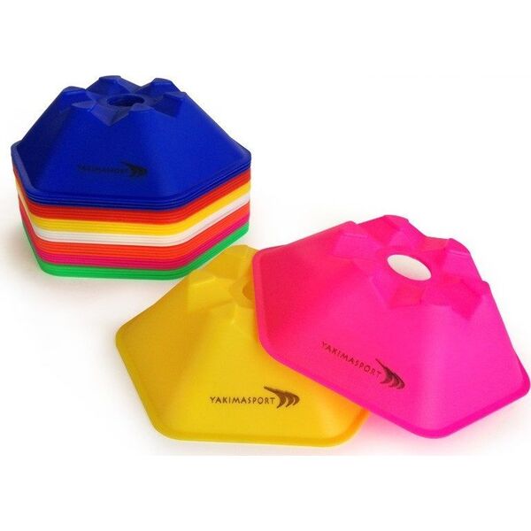 YakimaSport Wysepki grzybki sześciokątne Wielofunkcyjne 10szt Żółty 14049753 5903796714579