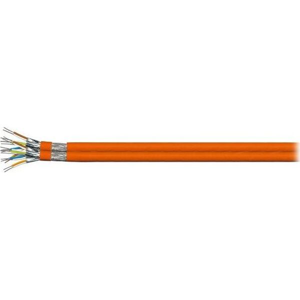 EFB EFB Infralan® Cat.7 kabel instalacyjny 100% miedź S/FTP 1000 MHz 100m pomarańcz