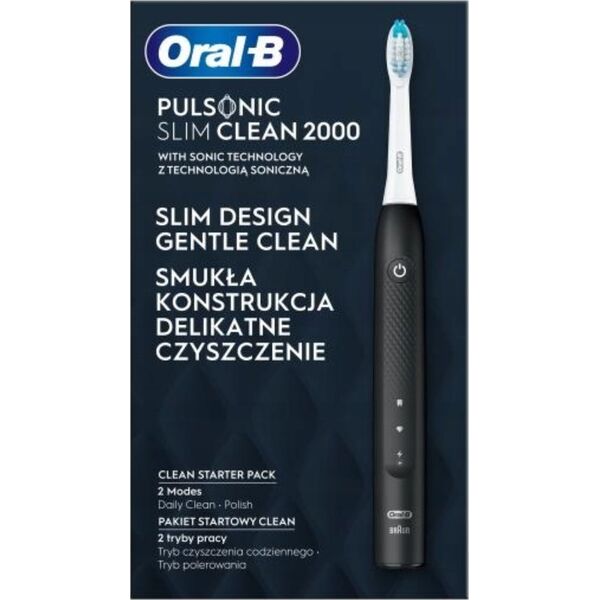 Szczoteczka Oral-B Pulsonic Slim Clean 2000 Black