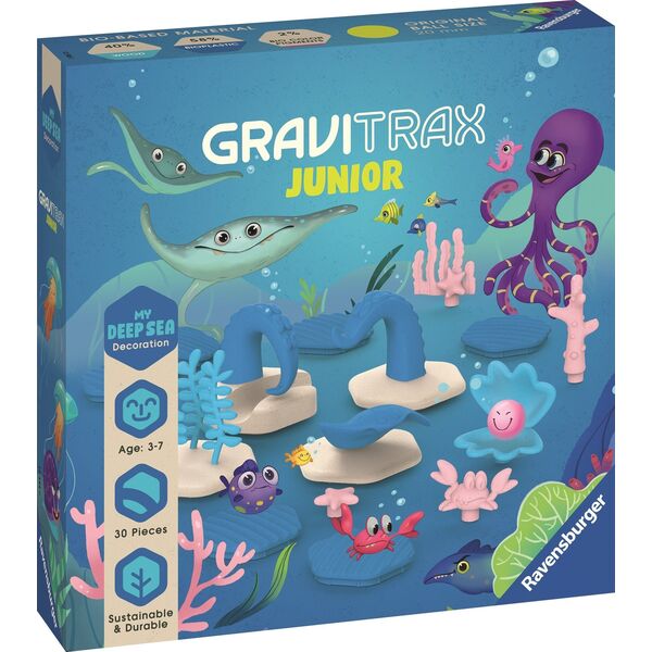 Ravensburger RAVENSBURGER GRAVITRAX JUNIOR takelių sistemos priedų rinkinys Ocean, 27400
