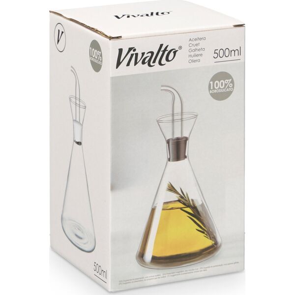 Vivalto Minimalistyczna butelka na oliwę AIRO, 500 ml
