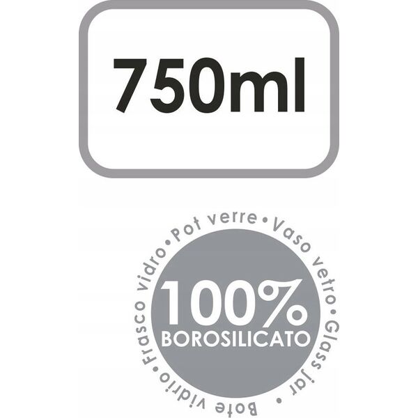 Vivalto Butelka na oliwę z korkiem VIVAD, 750 ml
