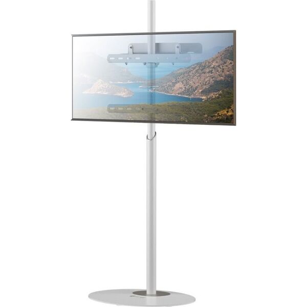 Techly Stojak podłogowy TV 32"-65" do 35kg regulowany biały