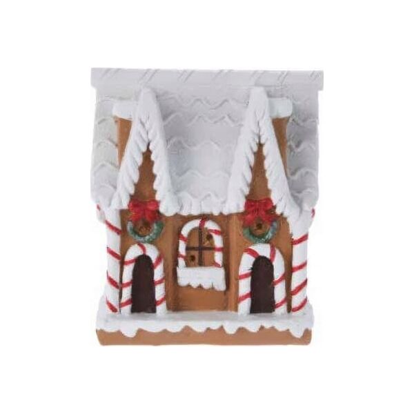 Dekoracja świąteczna Home Styling Collection Figurka Domek z piernika, 10 cm