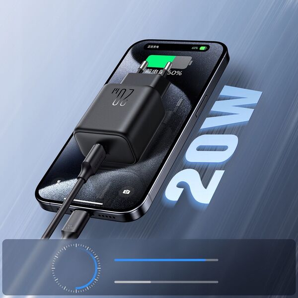 Ładowarka Joyroom Ładowarka Joyroom JR-TCF20 sieciowa USB-C PD 20W - czarna