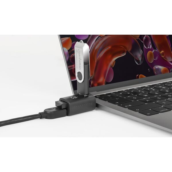 Adapter USB Manhattan Hub USB 3.2 Gen1 Typ-C do 1x USB-A 3.0, 2x USB-A 2.0 pasywny 14051269 766623180993
