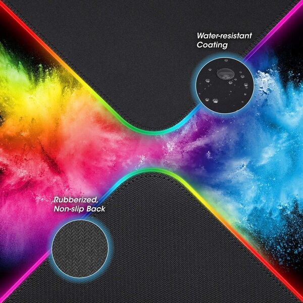Podkładka Manhattan MANHATTAN XXL RGB LED Gaming-Mauspad mit Indutionsladegerät 14053969 766623425513