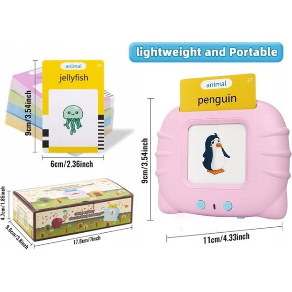 OEM Urządzenie do nauki angielskiego - Kot PINK / RÓŻOWY 14059052 5901313583998