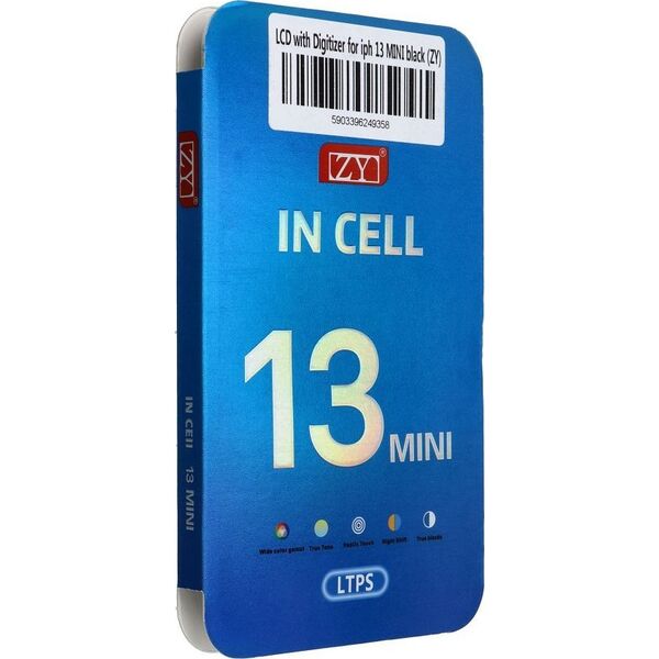 OEM Wyświetlacz do iPhone 13 Mini z ekranem dotykowym czarnym (ZY-LTPS) 14059922 5903396249358