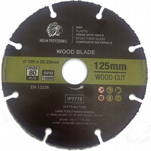 INDIAN PROFESSIONAL TARCZA UNIWERSALNA 125mm INDIAN PROFESSIONAL 14059962 5904844524188