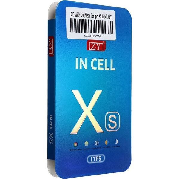 OEM Wyświetlacz do iPhone Xs z ekranem dotykowym czarnym (ZY-LTPS) 14059973 5903396248696